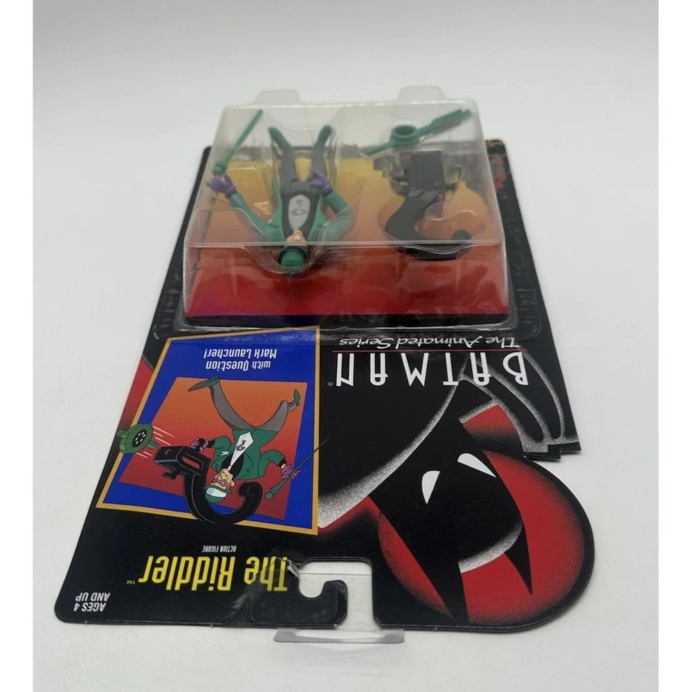 1992 KENNER BATMAN THE ANIMATED SERIES RIDDLER QUESTION MARK LAUNCHER FIGURE NEW